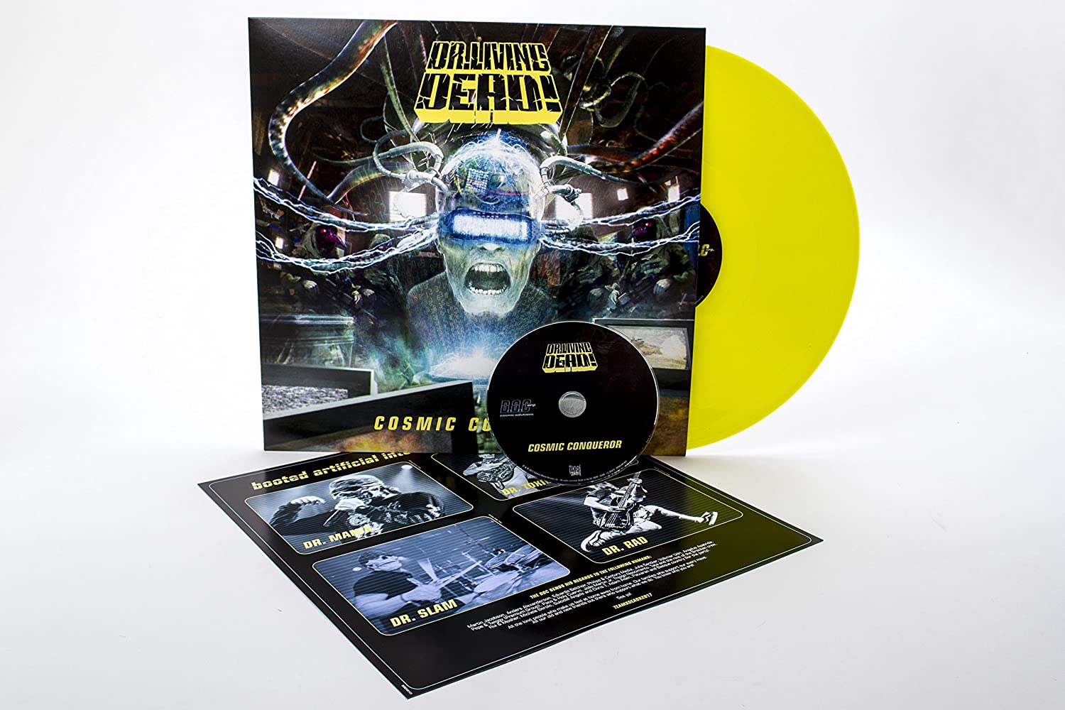 Dr. Living Dead! - Cosmic Conqueror. Ltd Ed. 180gm Yellow vinyl + CD.